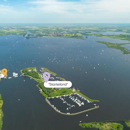 Welcome In - Houseboat 'Elysium' Met Eigen Aanlegsteiger Sneek - Оффінгавір Екстер'єр фото