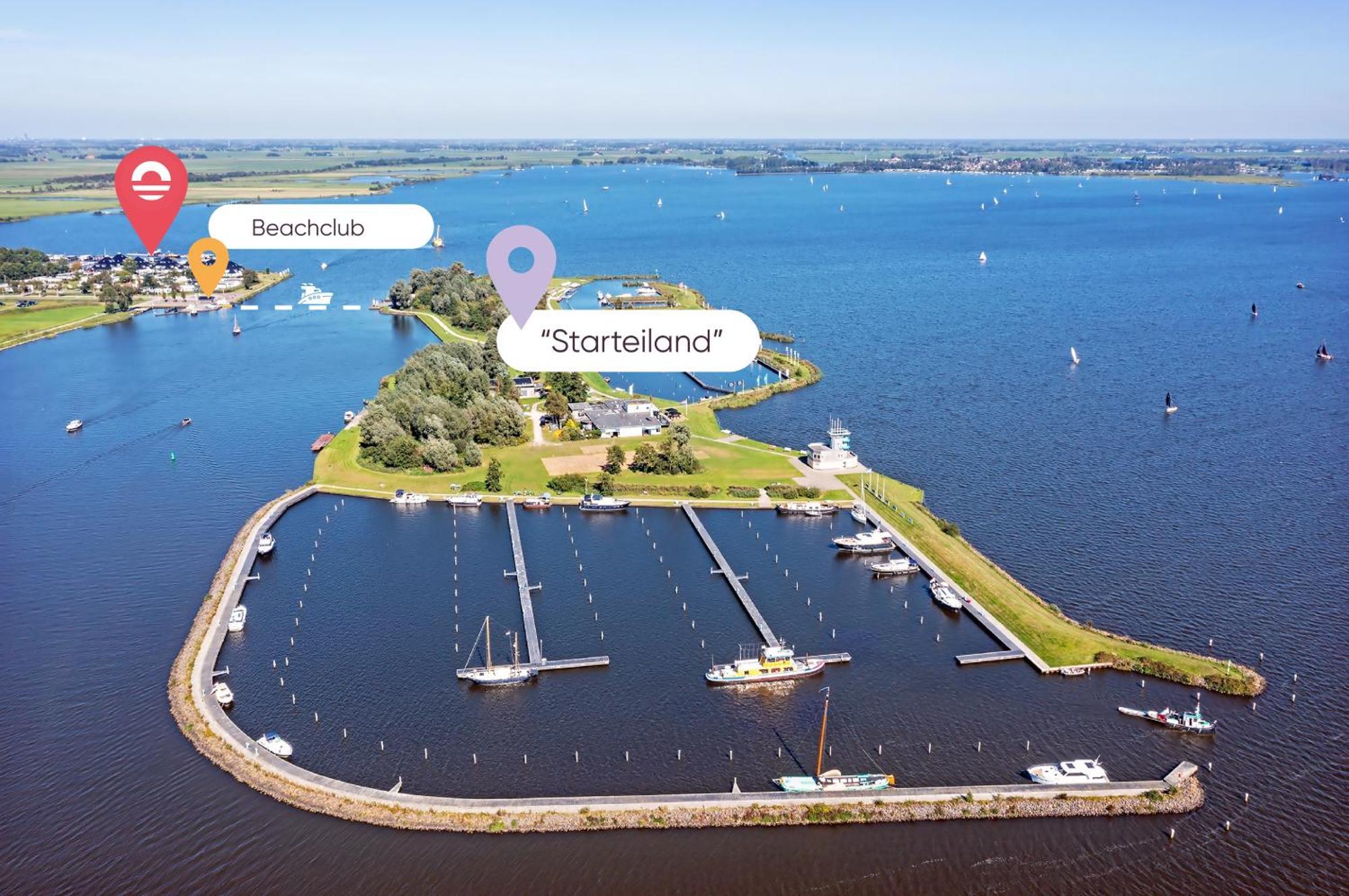 Welcome In - Houseboat 'Elysium' Met Eigen Aanlegsteiger Sneek - Оффінгавір Екстер'єр фото